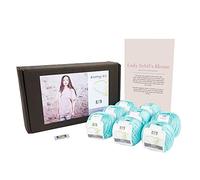 DesignEtte Danemark 50 g/127 m 350 g Moyen DesignEtte Mini cottonette/100% mercerisé Coton égyptien Lady Sybil (Homonymie) pour Femme à Tricoter Kit, Bleu pour bébé, 2 Parent