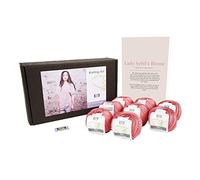 DesignEtte Danemark 50 g/127 m 350 g Moyen DesignEtte Mini cottonette/100% mercerisé Coton égyptien Lady Sybil (Homonymie) pour Femme à Tricoter Kit, Bleu pour bébé, 2 Parent