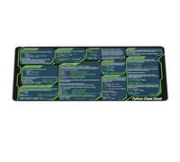Designfullprint Tapis de Souris Python Cheat Sheet pour débutant, Guide de référence Python, Tapis de Bureau Python CheatSheet pour ingénieurs logiciels, Cadeau pour Programmeur IA KMH