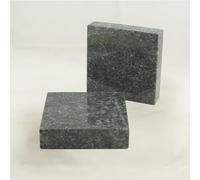 'designgrab "Lampes et de Vase Socle Carré 20 x 20 x 6 cm en granit Labrador Blue Pearl BP/Labrador acier