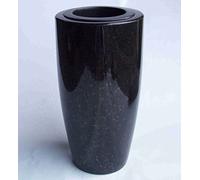 Designgrab SS1 Elegance Vase funéraire en granit Noir Taille XL