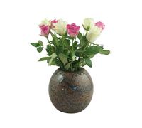 designgrab Vase à balles, vase funéraire en granit Gneis Halmstad, rond