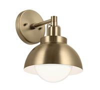 Designix Applique Murale Niva Bronze Doré E27 | Acier et Verre