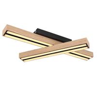 Designix Plafonnier Doro LED 24W Noir Mat Bois | 800 lm