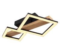 Designix Plafonnier Dustin LED Noir Mat, L 30 cm | 19 W, 1150 lm