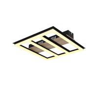 Designix Plafonnier Froomy Noir Mat LED 18W 30x30 cm | 1700 lm
