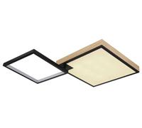 Designix Plafonnier Jacky Noir Mat LED 40W, L 55 cm | 2000 lm