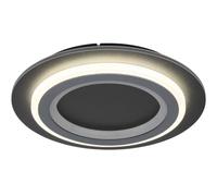 Designix Plafonnier Jayden LED 18W Noir Mat, Ø 34 cm | RGB Variable