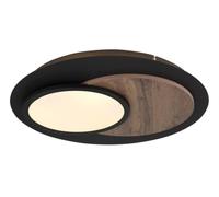 Designix Plafonnier Kory Noir Mat LED 24W, Ø 48 cm | 1090 lm