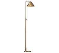 Designix Remyck Lampadaire en Acier Doré, E27 60W | Abat-jour Conique