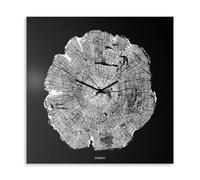 dESIGNoBJECT horloge murale LIFE (Noir / Blanc - Tôle coupée au laser)