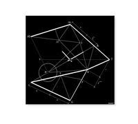 dESIGNoBJECT horloge murale TIME LINE (Noir - Tôle coupée au laser)