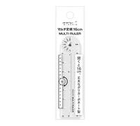 DESIGNPHIL Règle multiple, 16 cm, transparente