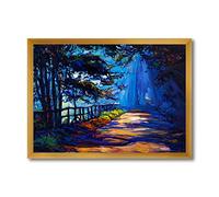 DesignQ Décoration murale encadrée Shadows In The Afternoon On Park Road Lake House