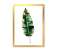 DesignQ Pyramid International Décoration murale encadrée Motif feuille de banane