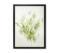 DesignQ Pyramid International Décoration murale encadrée Motif floral rétro