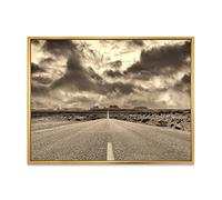 DesignQ The Road to Monument Valley - Impression sur toile encadrée traditionnelle