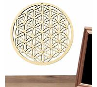 Designs Fleur de vie - Décoration murale de géométrie sacrée - Graine de vie - Sculpture murale en bois - Art mural en bois - Géométrie sacrée en bois - Géométrie sacrée en bois - Panneau de grille en