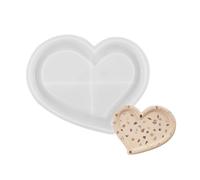 Designs Moule en silicone texturé décoratif, L | Moules multifonctionnels en forme de cœur pour l'artisanat de vaisselle et organiseurs de coiffeuse, adaptés pour les