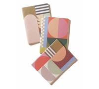 Designworks Ink Lot de 3 cahiers assortis 15 x 20 cm Mod Geo