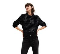 Desigual 2000black Jers_i Wonder 2000 Black Pull Sweater, Noir, XL Femme