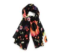 Desigual - 22WAWA17 - Foulard avec patch fleuri, Noir