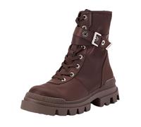 Desigual 4 Bottines en Nylon pour Femme, Moyennes Botte Tendance, Marron, 39 EU