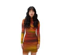 Desigual Robe jaune / vert / orange / noir, Taille 40