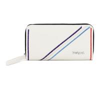Desigual Accessoires Portefeuille Long en polyuréthane, bi-Pliable Femmes, Blanc, Taille Unique