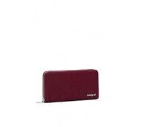 Desigual Accessoires Portefeuille Long en polyuréthane, bi-Pliable pour Femme, Rouge, 24.5