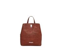 Desigual Accessoires PU Backpack, Mini Sac à Dos en polyuréthane Femmes, Marron, Einheitsgröße