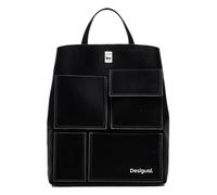 Desigual Accessoires PU Backpack, Mini Sac à Dos en polyuréthane Femmes, Noir, Taille Unique