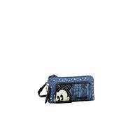 Desigual Accessoires PU Others, Portefeuille bi-Pliable pour Femme, Bleu, 25.5