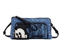 Desigual Accessoires PU Others, Portefeuille bi-Pliable pour Femme, Bleu, 25.5