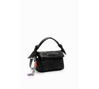 Desigual Alpha LOVERTY 3.0 MIN Accessories Sac à main en polyuréthane pour femme Noir, Noir
