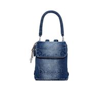 Sac a dos femmes Desigual HALF LOGO DENIM HAMPTON MINI Bleu Unique