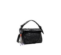 Desigual Bag_Alpha Loverty 3.0, Sac à Main en polyuréthane Femmes, Noir, Taille Unique
