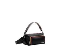 Desigual Bag_Prime Urus Maxi, Sac à Main en polyuréthane Femme, Noir