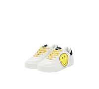 Desigual Baskets basses femme New Fancy Smiley – Patch Smiley® XL, lacets bicolores 37