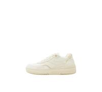 Desigual Baskets en Cuir rétro Blanc -Hauteur de la Semelle compensée 5cm