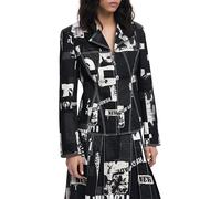 Desigual BLAZER_NEWSPAPER_BLA, 2006 DARK GREY, XL
