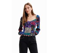 Desigual Blouse à Pois 2000 Noir, Femme