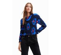 Desigual Blouse Marina 5001 Marine, Bleu, M Femme