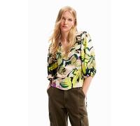 Desigual BLUS_Darrell, 4004 Verde Fluor, L, Vert, Taille L