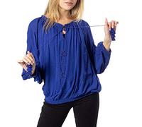 Desigual Blus_Venecia Blouse, Bleu (Azul Imperial 5115), Small Femme