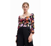 Desigual Body_VENEZE-Lacroix 2000, Blouse aux Femmes, Black, S