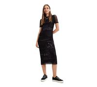 Desigual Bohemian Robe décontractée, Noir, Taille S Femme