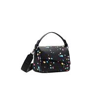 Desigual, BOLS_SPLATTER23 PHUKET MI Femmes, Noir, OneSize