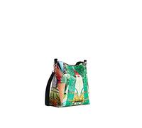 Desigual Bols_Virtual Pink Butane, Sac à bandoulière Femme, Vert, Einheitsgröße