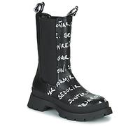 Boots femmes Desigual SHOES CHELSEA HIGH LETTERING Noir 37